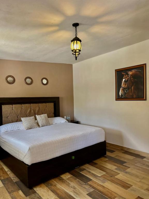 Postel nebo postele na pokoji v ubytování Cabañas, Suites y Habitaciones Rancho San Jorge