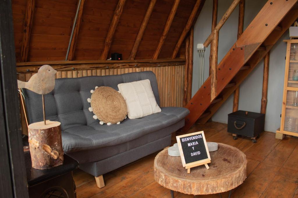 Prostor za sedenje u objektu Glamping con jacuzzi cerca a Medellin