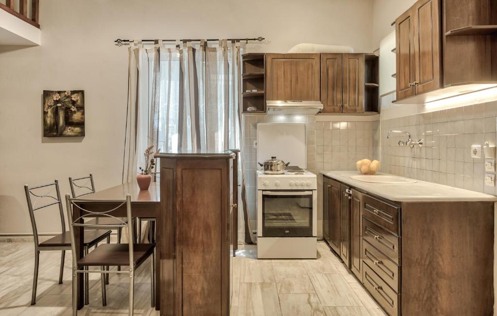 Kuchyň nebo kuchyňský kout v ubytování Sofia - Yiota Studios & Apartments
