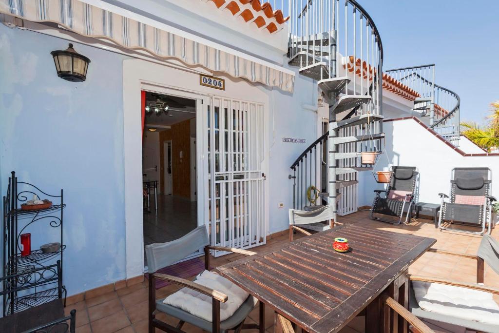 Balkón nebo terasa v ubytování Penthouse El Mirador Los Cristianos Tenerife - VV