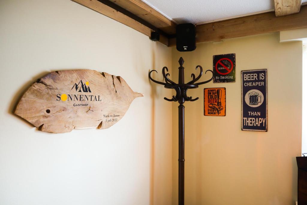 Certifikát, hodnocení, plakát nebo jiný dokument vystavený v ubytování Gasthof Sonnental