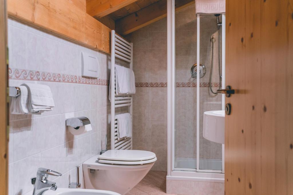 Koupelna v ubytování Garni Hotel Belalp