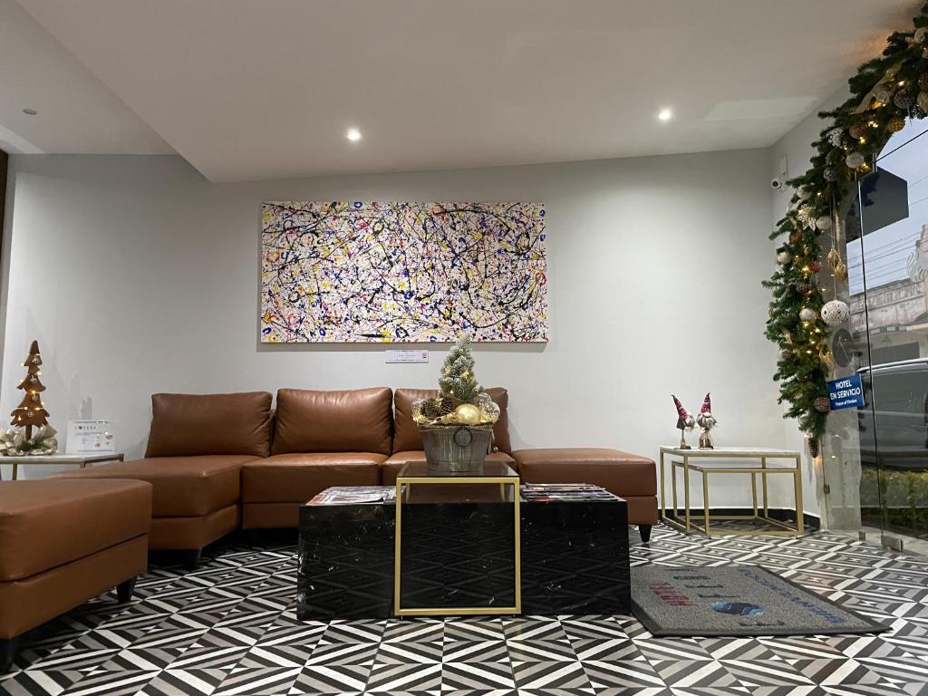 Posezení v ubytování Hotel Esfera Tulancingo