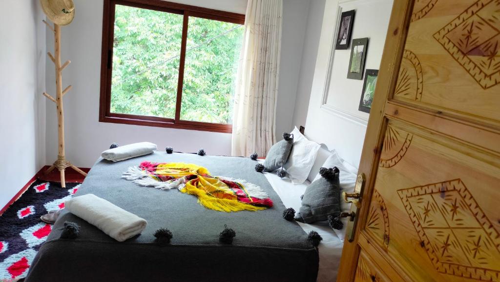 Postel nebo postele na pokoji v ubytování Riad otos views