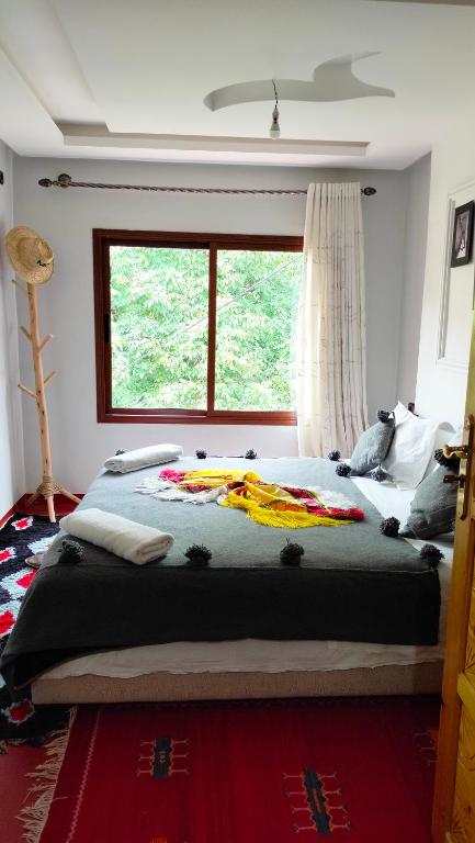 Postel nebo postele na pokoji v ubytování Riad otos views