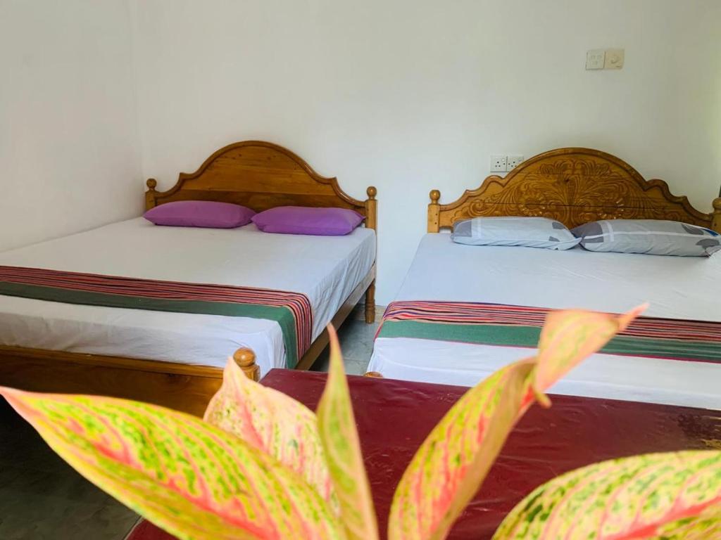 En eller flere senge i et værelse på Gal Oya Lake View Inginiyagala