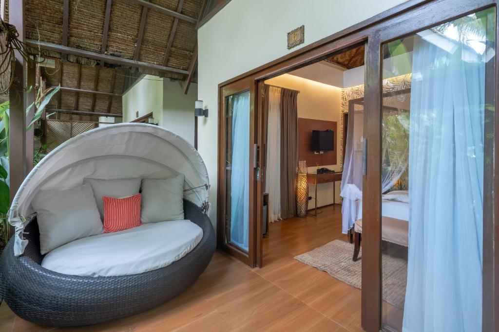 Posezení v ubytování The Hillside Resort Siargao