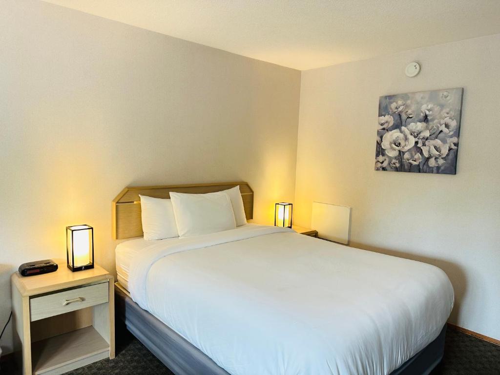 Postel nebo postele na pokoji v ubytování Timberland Inn & Suites