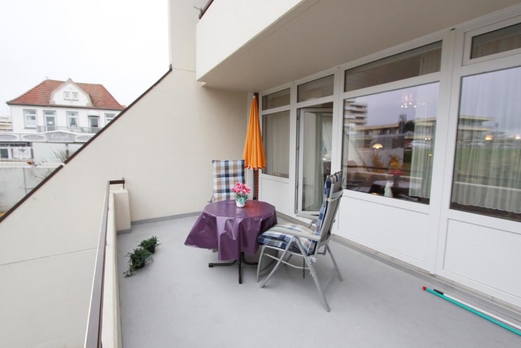 Balkón nebo terasa v ubytování Villa am Meer App 18