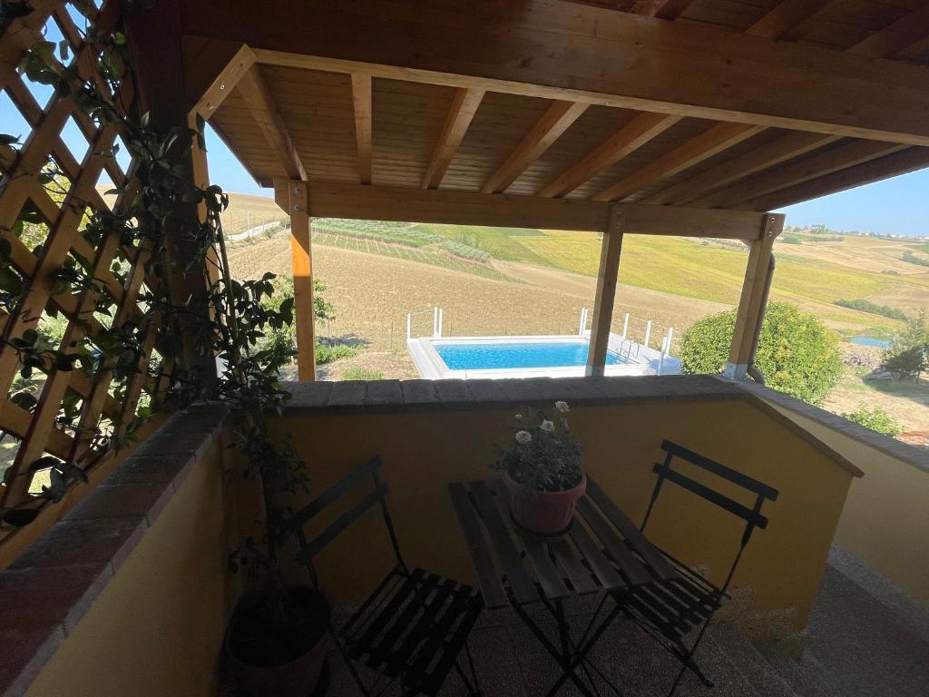Balkón nebo terasa v ubytování AGRITURISMO LA MOROLLA