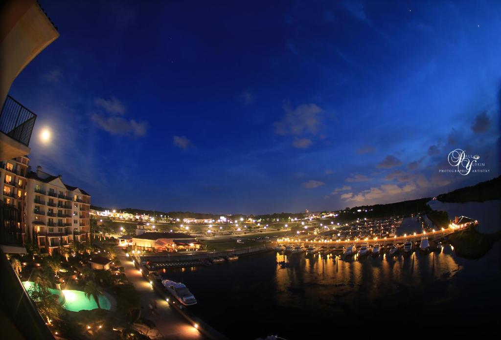 a view of a city at night with lights at Marina Inn at Grande Dunes in Myrtle Beach