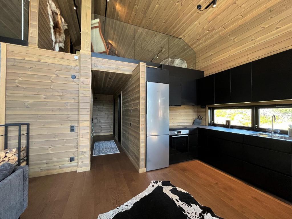 Kuchyň nebo kuchyňský kout v ubytování Skarvruet Lodge Funäsdalen