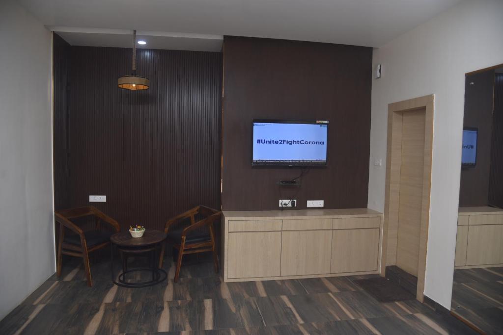 TV a/nebo společenská místnost v ubytování Hotel Starway