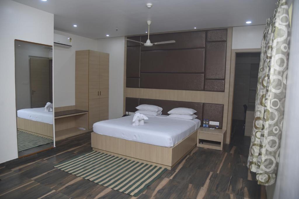 Postel nebo postele na pokoji v ubytování Hotel Starway