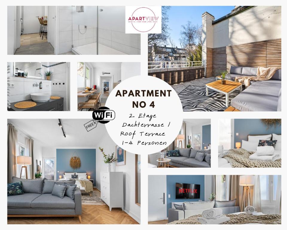 APARTVIEW Apartments Krefeld - WLAN - Zentral - ruhig - Апартаменты с балконом