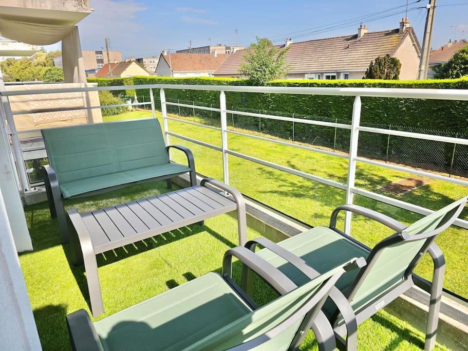 Balkón nebo terasa v ubytování Gîte La pause Normande