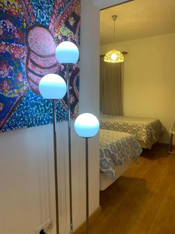 Postel nebo postele na pokoji v ubytování CASA El JABLE