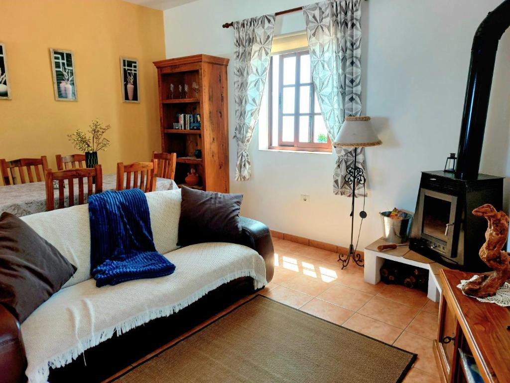 A seating area at Las Paredes