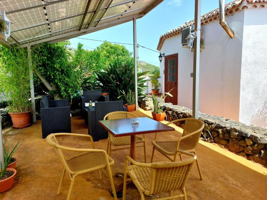 A patio or other outdoor area at Las Paredes