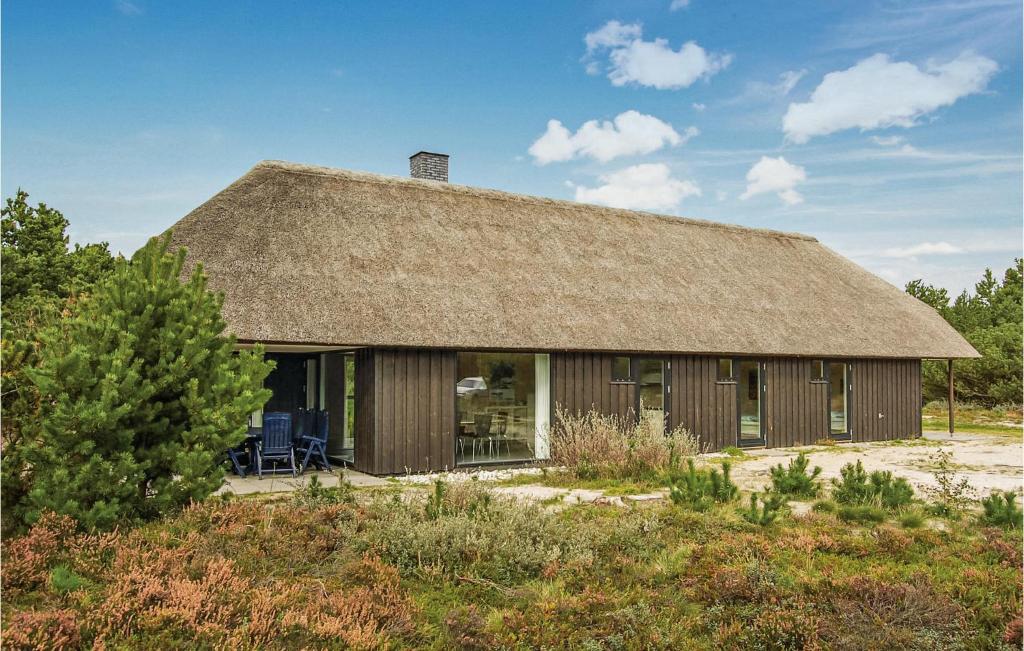 ブラーバンドにあるAwesome Home In Blvand With 4 Bedrooms, Sauna And Wifiの藁屋根の家