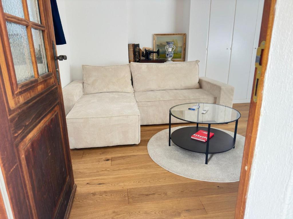 Posezení v ubytování Alpina Appartment Kandersteg