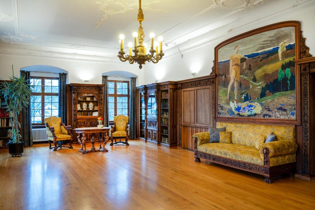 Posezení v ubytování Schloss Lautrach