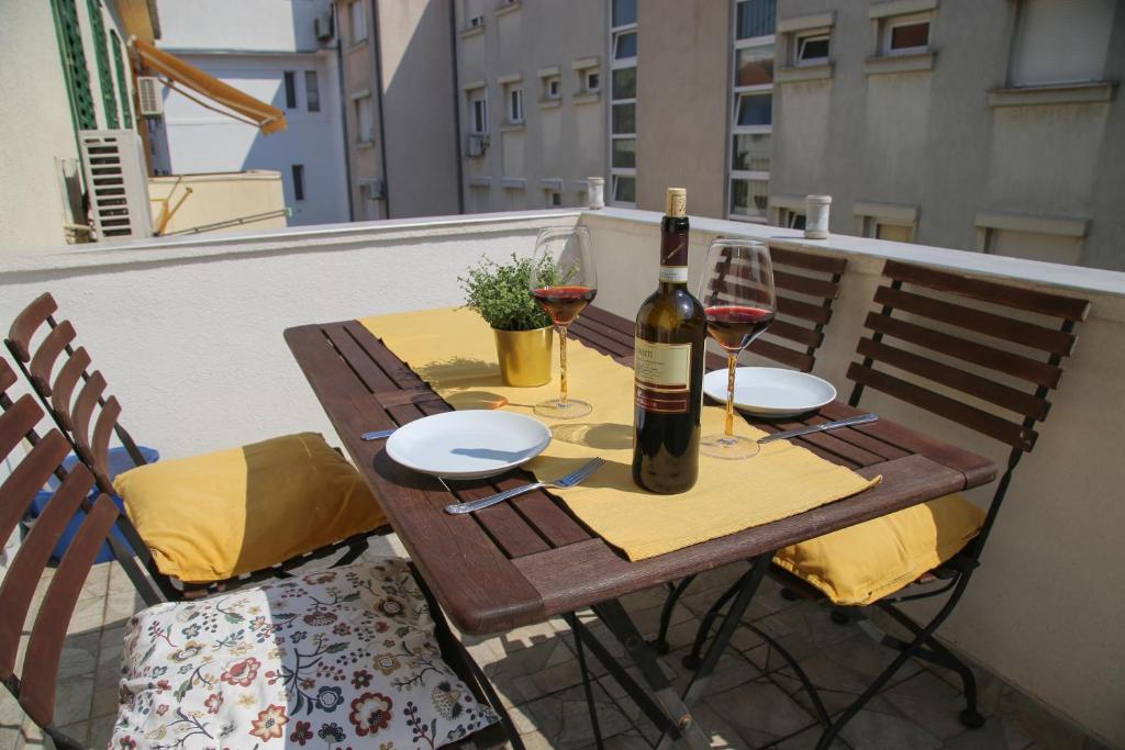 Balkón alebo terasa v ubytovaní Lux Apartment Duje