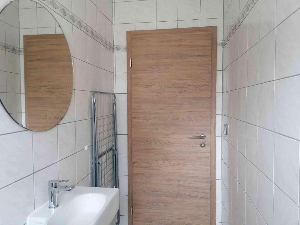 Koupelna v ubytování Ferienwohnung Entenquack