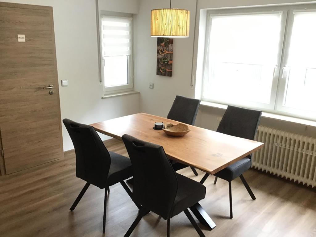 Posezení v ubytování Ferienwohnung Entenquack