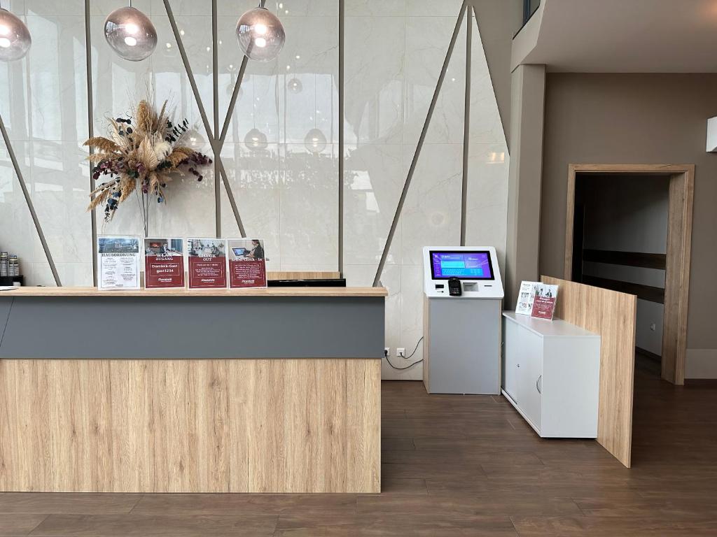 Vstupní hala nebo recepce v ubytování Dominik Hotel & Eventsaal