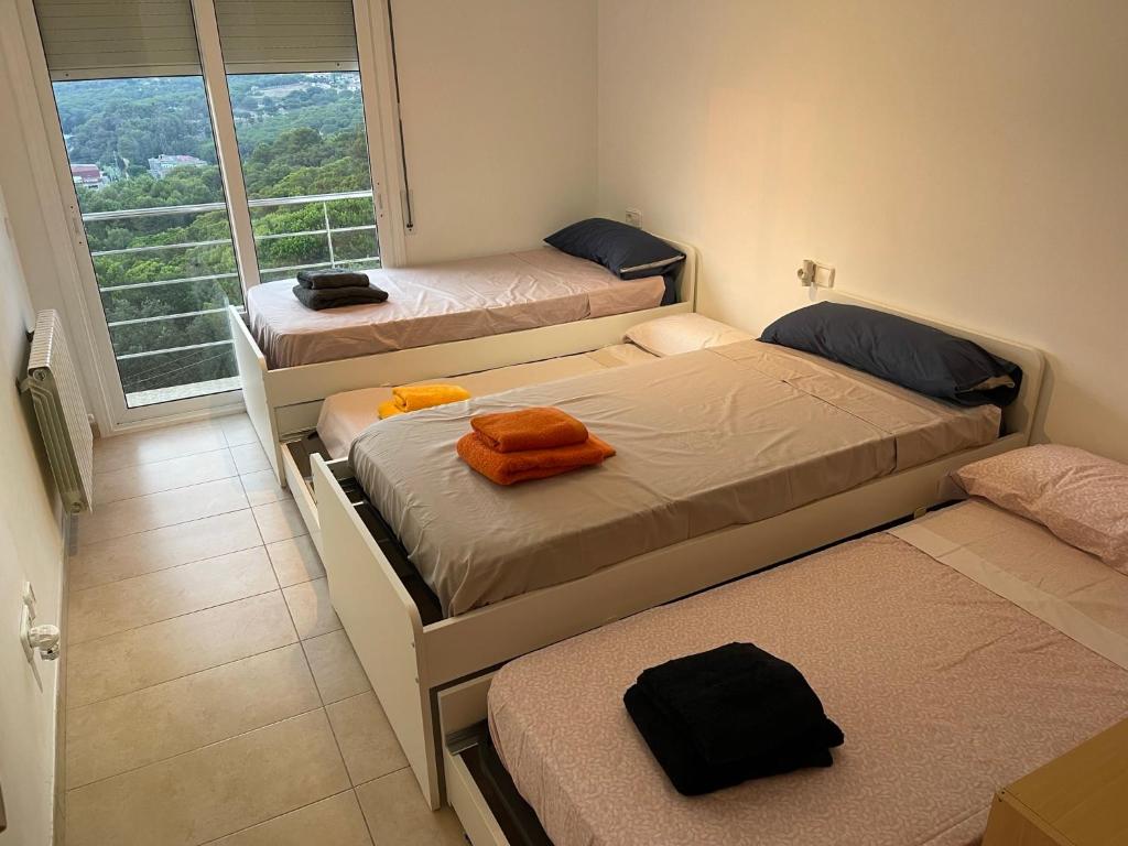 Posteľ alebo postele v izbe v ubytovaní Villa for 2 families
