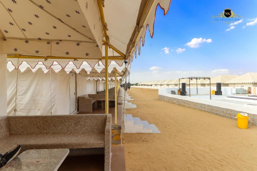 Balkón nebo terasa v ubytování NK Desert Camp Jaisalmer