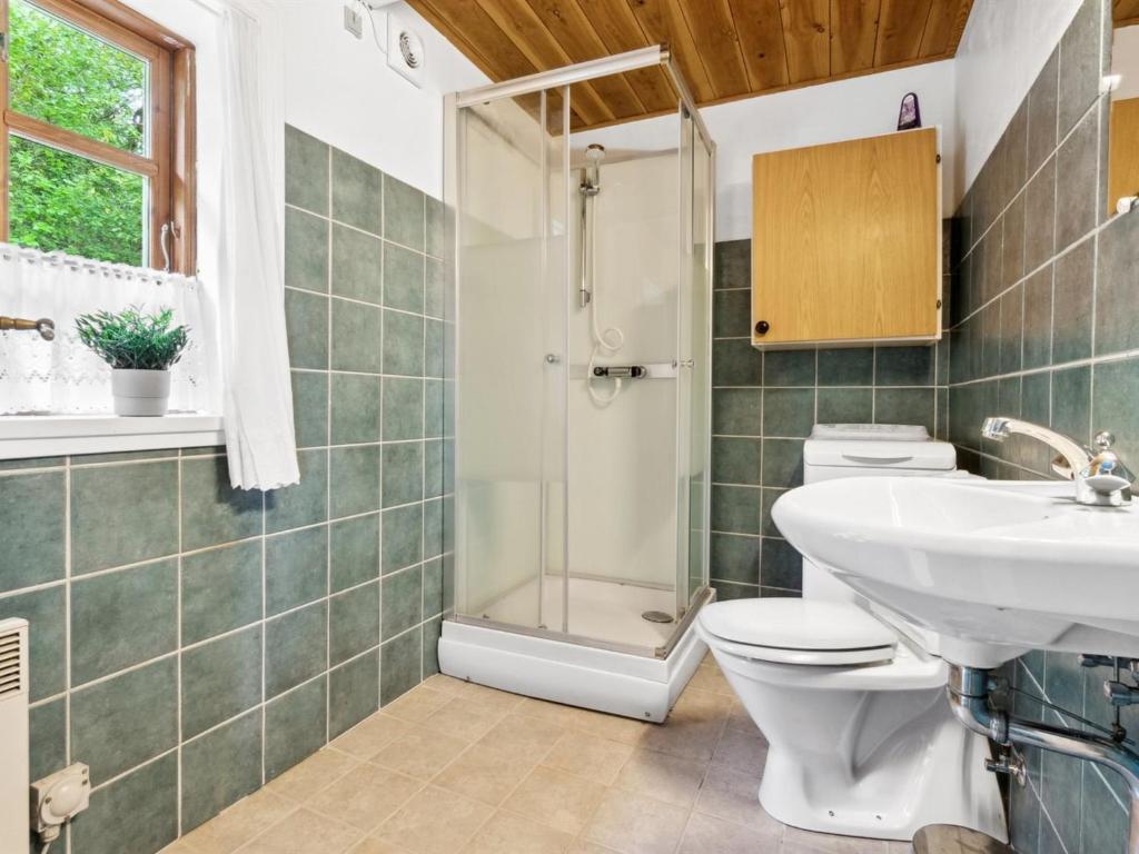 Koupelna v ubytování Holiday Home Thana - 8km from the sea by Interhome