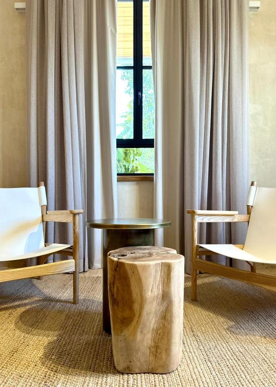 Posezení v ubytování Hagafen Boutique Suites