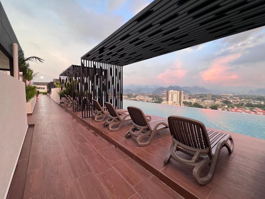 Balkón nebo terasa v ubytování Horizon Premium Suite - Ipoh