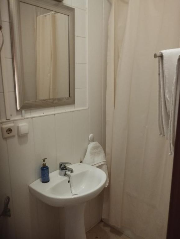 Kúpeľňa v ubytovaní Hospedería Lucano