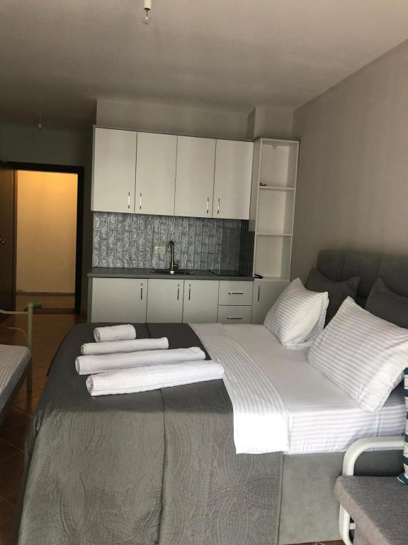 Postel nebo postele na pokoji v ubytování Apartament Raci