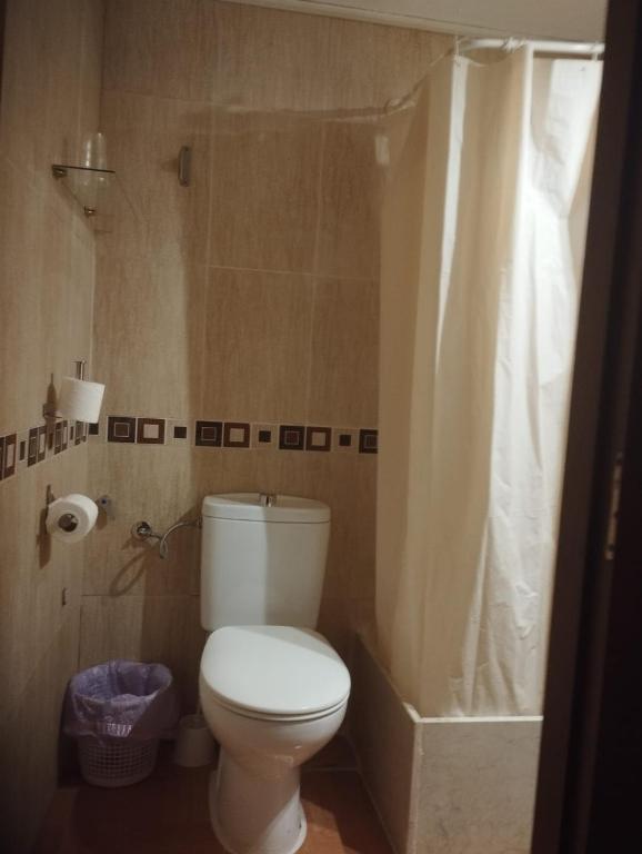 Kúpeľňa v ubytovaní Hospedería Lucano