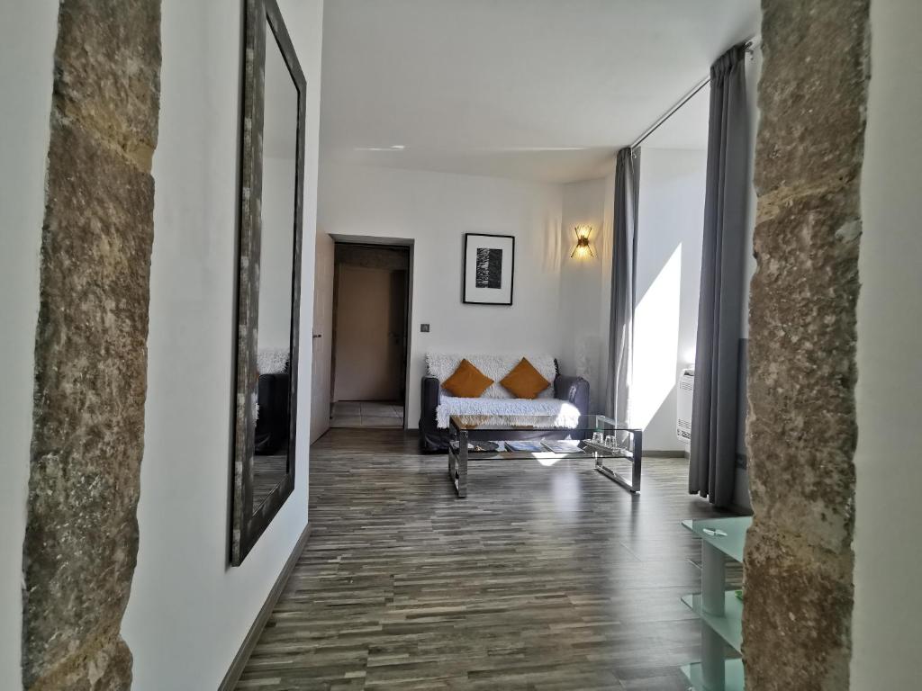 Posezení v ubytování Le Mas des Loges - Les Vans / Chambonas