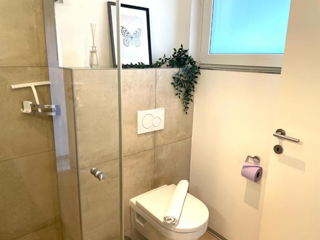 Koupelna v ubytování homy City Lodge in Feldkirch, Grenznähe und doch Zentral