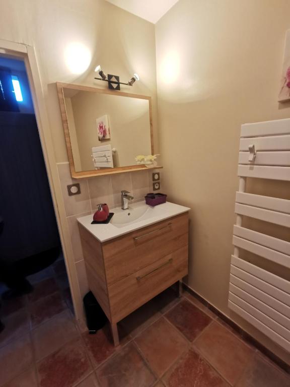 Koupelna v ubytování Le Mas des Loges - Les Vans / Chambonas
