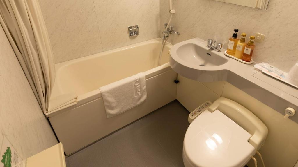 Koupelna v ubytování Hotel Castle Inn Tsu