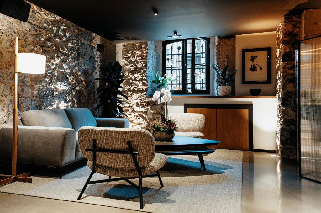 Posezení v ubytování Hotel Luruna Palacio Larrinaga