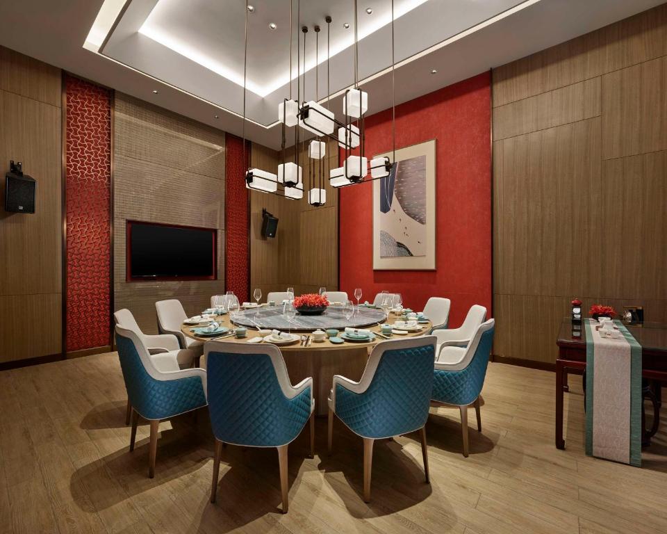 TV a/nebo společenská místnost v ubytování Hyatt Regency Shanghai Songjiang
