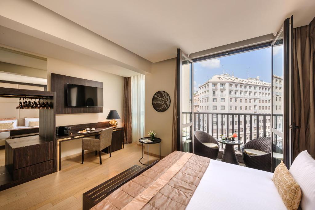 Hotel The Square Milano Duomo - Preferred Hotels & Resorts - Chambre Double De Luxe Avec Balcon