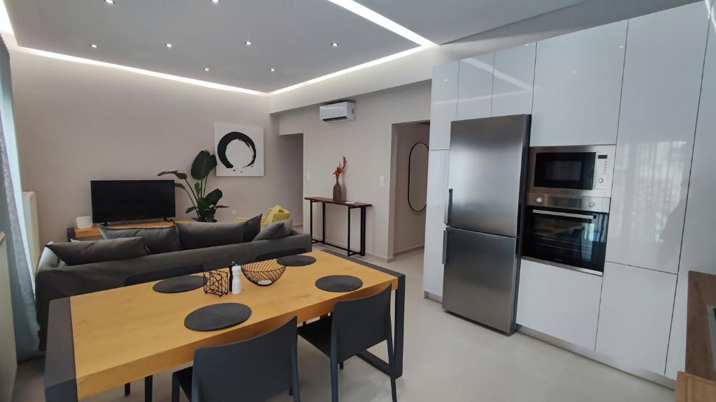 Kuchyň nebo kuchyňský kout v ubytování Luxury Apartment Stella