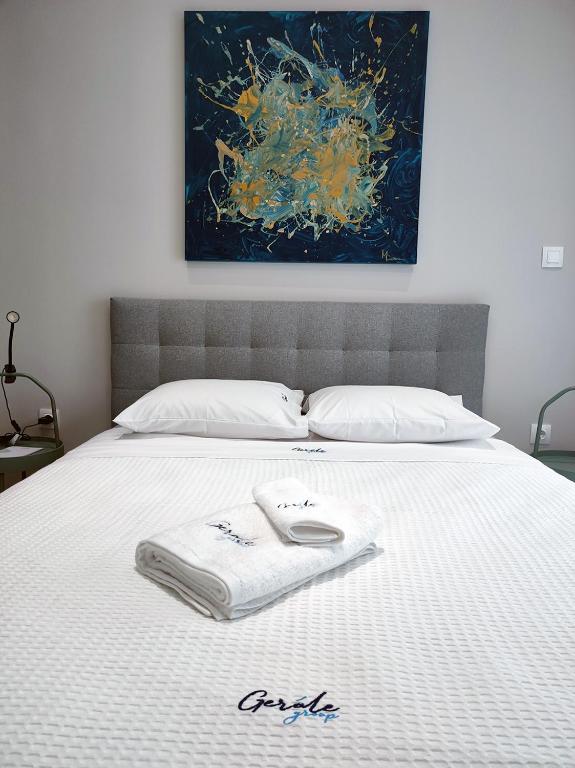 Postel nebo postele na pokoji v ubytování Luxury Apartment Stella