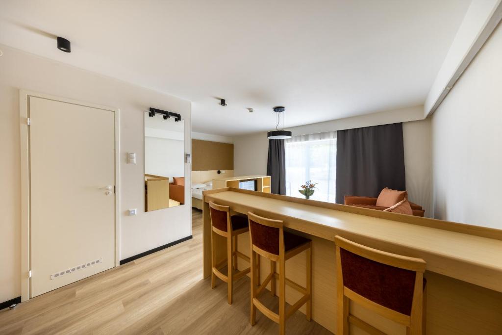 Kuchyň nebo kuchyňský kout v ubytování Saaremaa Rannahotell ' Beach Hotel