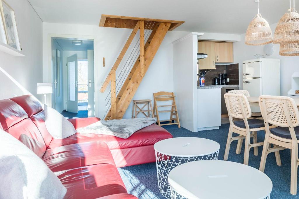 Η κουζίνα ή μικρή κουζίνα στο Haus Seeblick Wohnung 21 Forever21