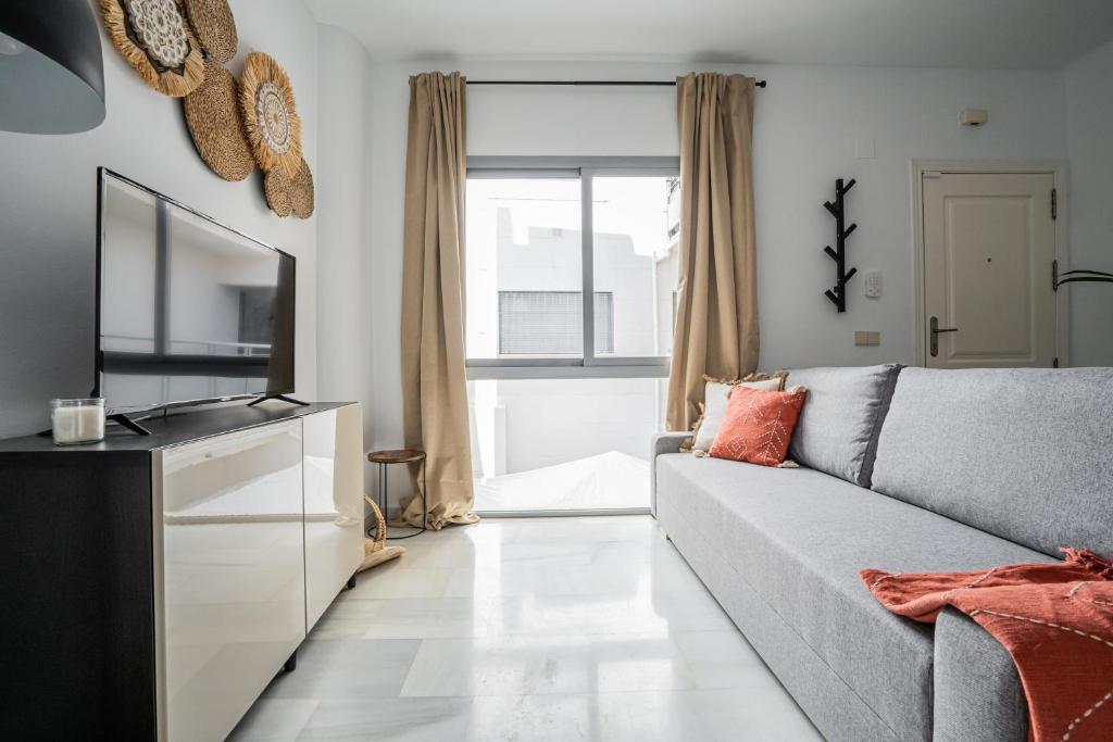 TV a/nebo společenská místnost v ubytování Stay U-nique Apartment Plaza del Patrocinio